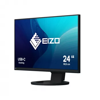 EIZO FlexScan EV2480-BK datora monitors 60,5 cm (23,8 collas) 1920 x 1080 pikseļi Full HD LCD Melns