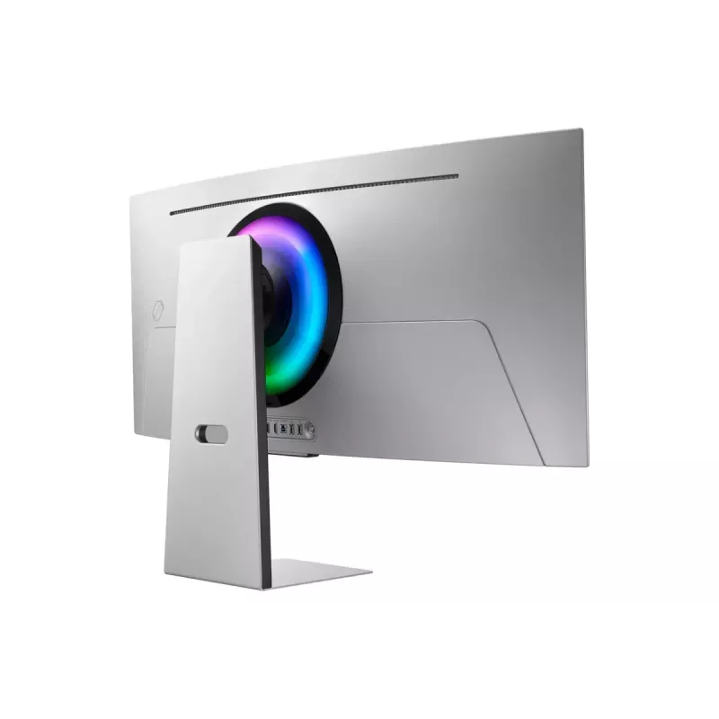 Samsung G85SD datora monitors 86,4 cm (34 colli) 3440 x 1440 pikseļi UltraWide Quad HD OLED Sudrabs