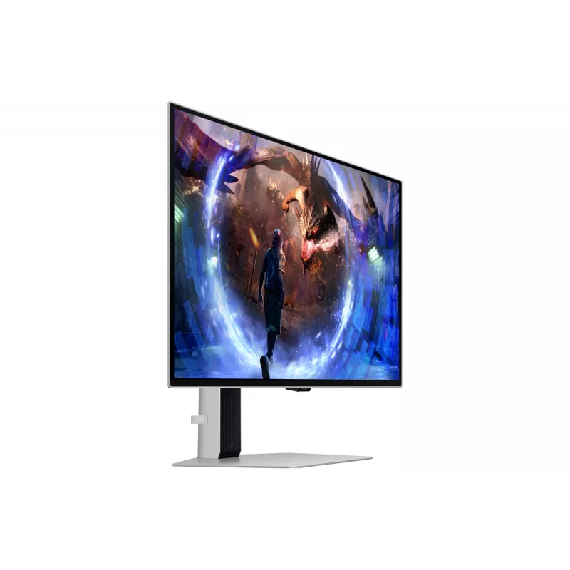Samsung G60SD datora monitors 68,6 cm (27 colli) 2560 x 1440 pikseļi Quad HD OLED Sudrabs
