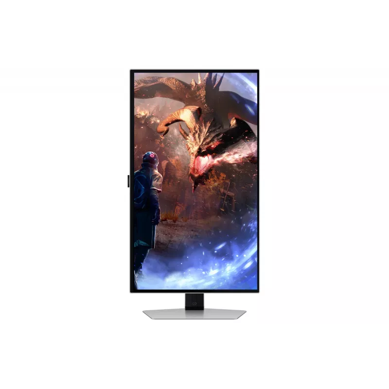 Samsung G60SD datora monitors 68,6 cm (27 colli) 2560 x 1440 pikseļi Quad HD OLED Sudrabs