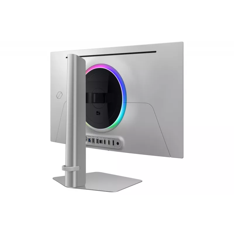 Samsung G60SD datora monitors 68,6 cm (27 colli) 2560 x 1440 pikseļi Quad HD OLED Sudrabs