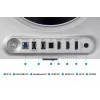 Samsung G60SD datora monitors 68,6 cm (27 colli) 2560 x 1440 pikseļi Quad HD OLED Sudrabs