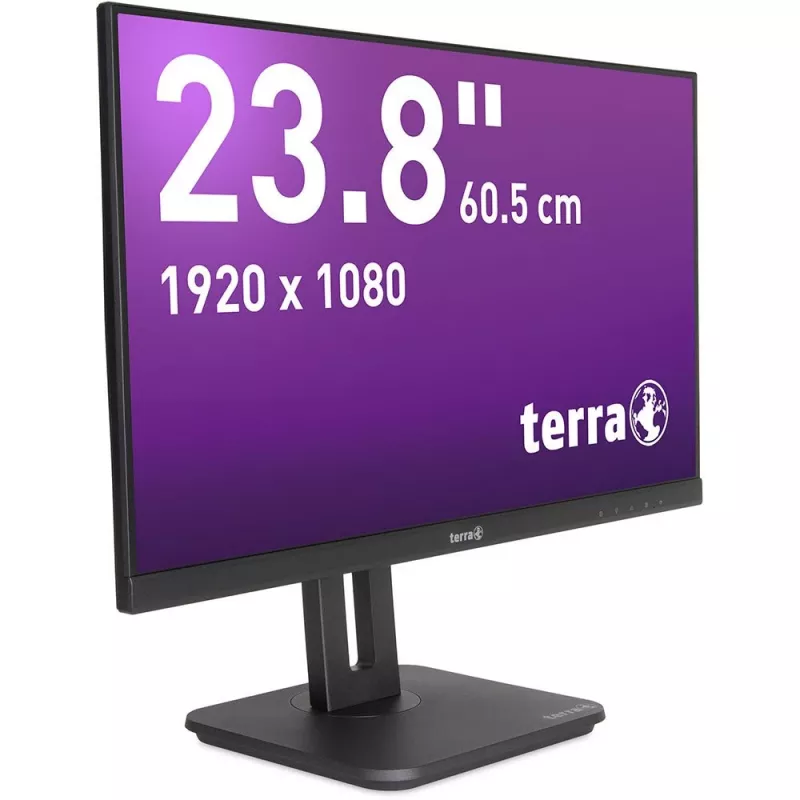 TERRA 3030238 datora monitors 60,5 cm (23,8 collas) 1920 x 1080 pikseļi Full HD LED Melns