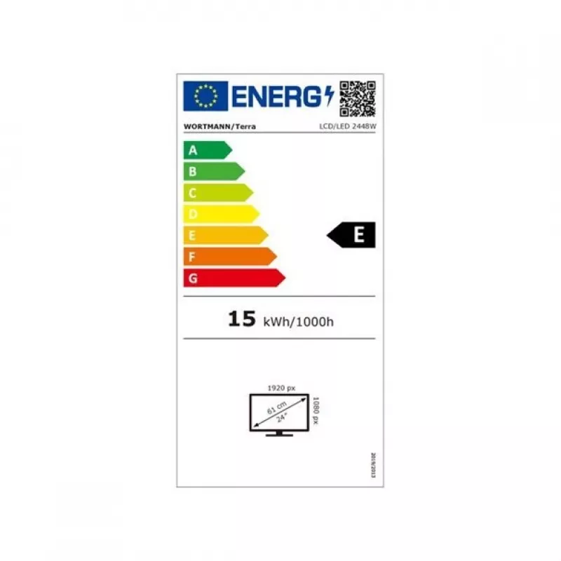 TERRA 3030238 datora monitors 60,5 cm (23,8 collas) 1920 x 1080 pikseļi Full HD LED Melns
