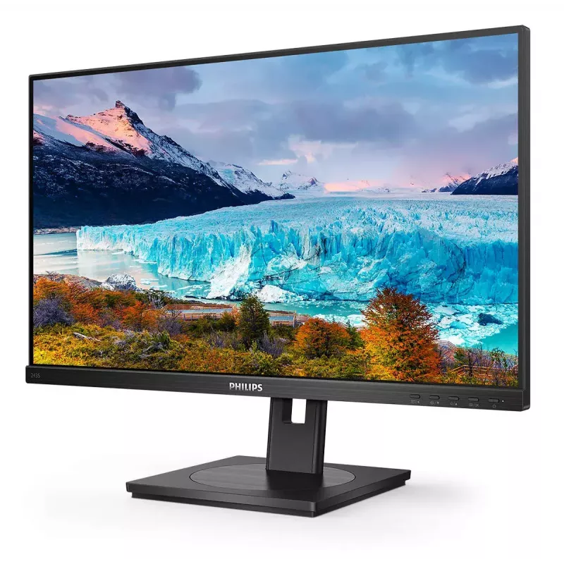 Philips S Line 243S1/00 datora monitors 60,5 cm (23,8 colli) 1920 x 1080 pikseļi Full HD LCD Melns