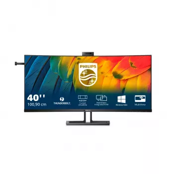 Philips 40B1U6903CH/00 datora monitors 100,8 cm (39,7 collu) 5120 x 2160 pikseļi 5K Ultra HD LCD Melns