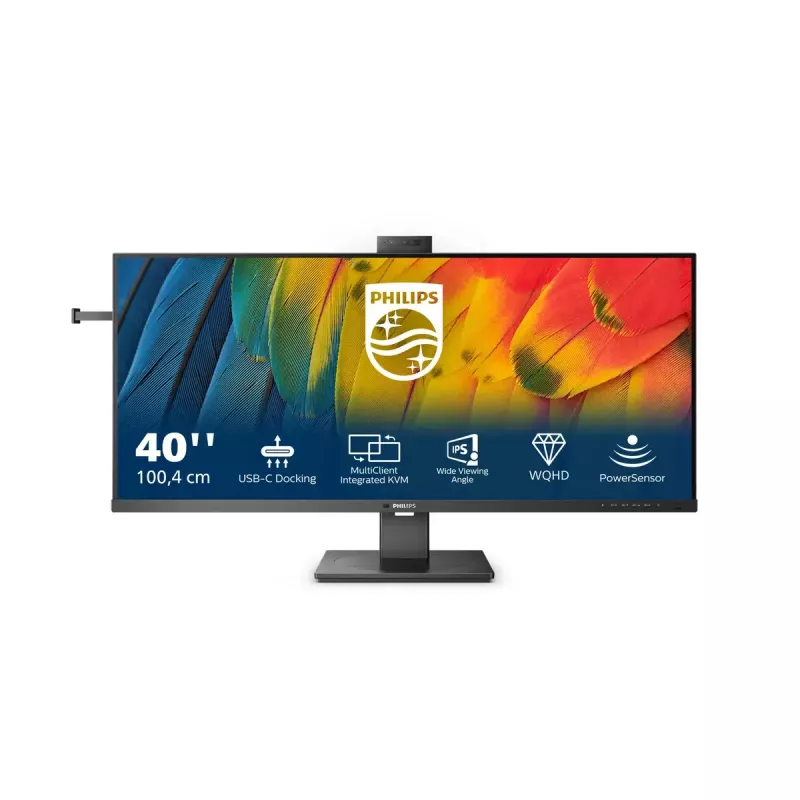Philips 5000 sērijas 40B1U5601H/00 datora monitors 101,6 cm (40 collas) 3440 x 1440 pikseļi Wide Quad HD LCD melns