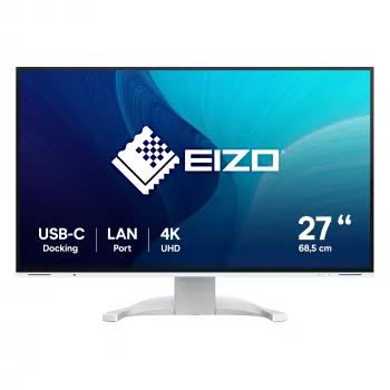 EIZO FlexScan EV2740X-WT datora monitors 68,6 cm (27 collu) 3840 x 2160 pikseļi 4K Ultra HD LCD Balts