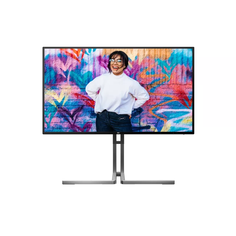 AOC U3 U27U3CV datora monitors 68,6 cm (27 colli) 3840 x 2160 pikseļi 4K Ultra HD LCD Melns