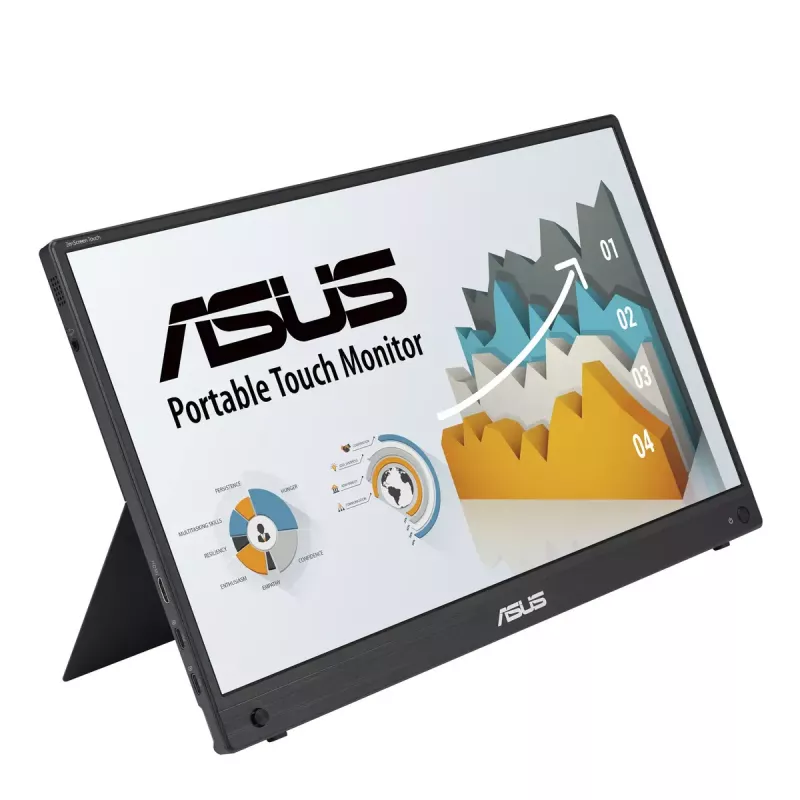 ASUS ZenScreen MB16AHT datora monitors 39,6 cm (15,6 collas) 1920 x 1080 pikseļi Full HD Skārienjūtīgs Melns