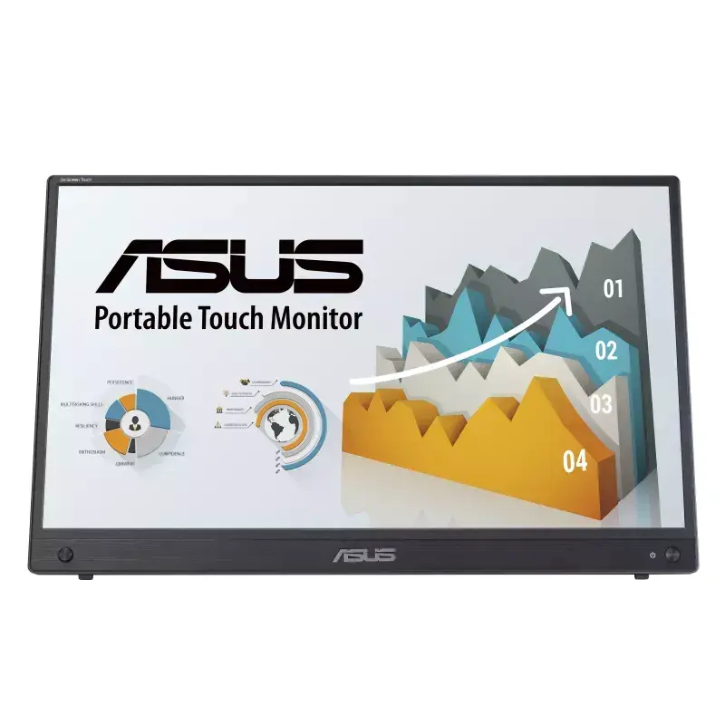 ASUS ZenScreen MB16AMTR datora monitors 39,6 cm (15,6 collas) 1920 x 1080 pikseļi Full HD LCD skārienjūtīgs Melns