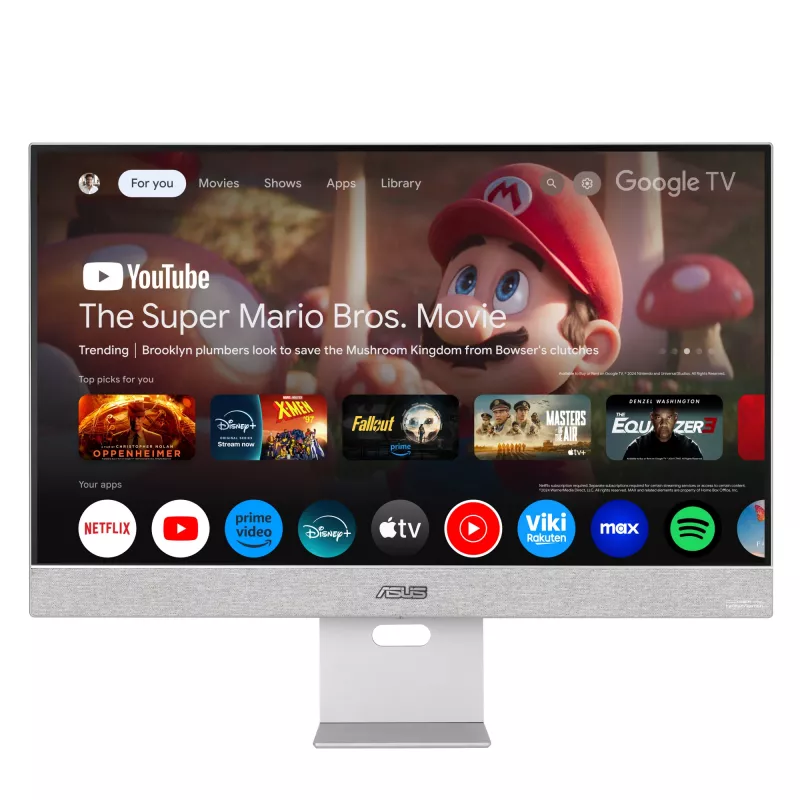 ASUS ZenScreen Smart Monitor MS27UC datora monitors 68,6 cm (27 collas) 3840 x 2160 pikseļi 4K Ultra HD LCD pelēks