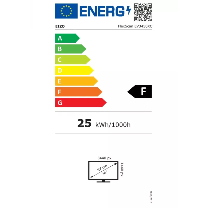 EIZO FlexScan EV3450XC-BK datora monitors 86,6 cm (34,1 collas) 3440 x 1440 pikseļi UltraWide Quad HD LCD Melns