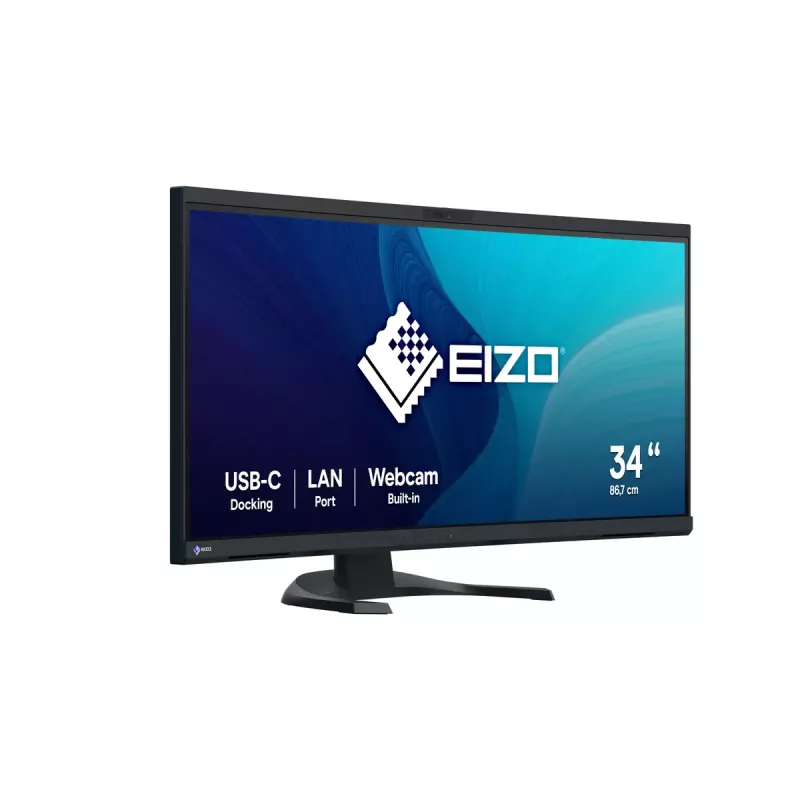 EIZO FlexScan EV3450XC-BK datora monitors 86,6 cm (34,1 collas) 3440 x 1440 pikseļi UltraWide Quad HD LCD Melns
