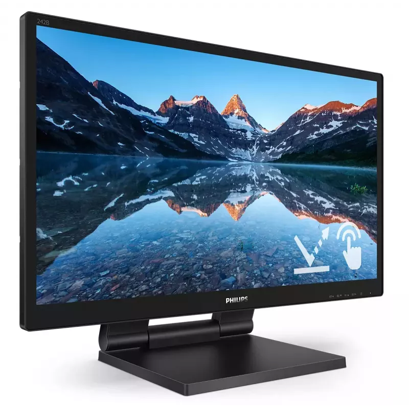 Philips 242B9TL/00 datora monitors 60,5 cm (23,8 collu) 1920 x 1080 pikseļi Full HD LCD skārienekrāns Melns