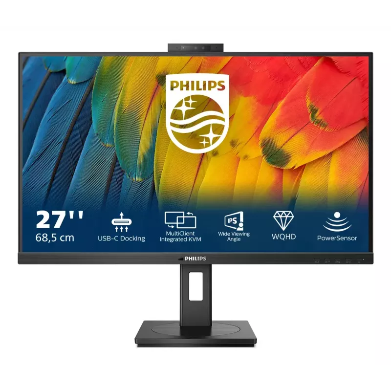 Philips 5000 sērijas 27B1U5601H/00 datora monitors 68,6 cm (27 collas) 2560 x 1440 pikseļi Quad HD LCD Melns