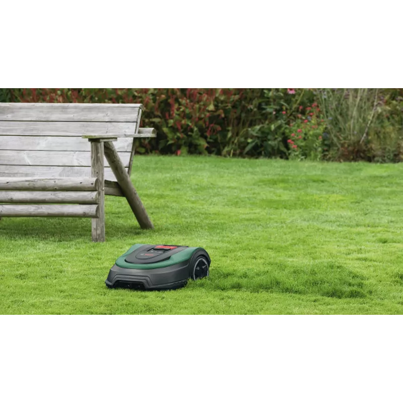 Bosch Indego M+ 700 robotiskais zāles pļāvējs ar akumulatoru, melns, zaļš