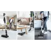 Bosch BSS711W stieņa putekļsūcējs/elektriskā slota Baterija Sausā Bez maisiņa 0.3 L Melna, Sudraba, Balta