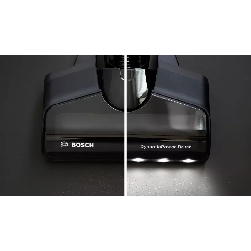 Bosch BSS711W stieņa putekļsūcējs/elektriskā slota Baterija Sausā Bez maisiņa 0.3 L Melna, Sudraba, Balta