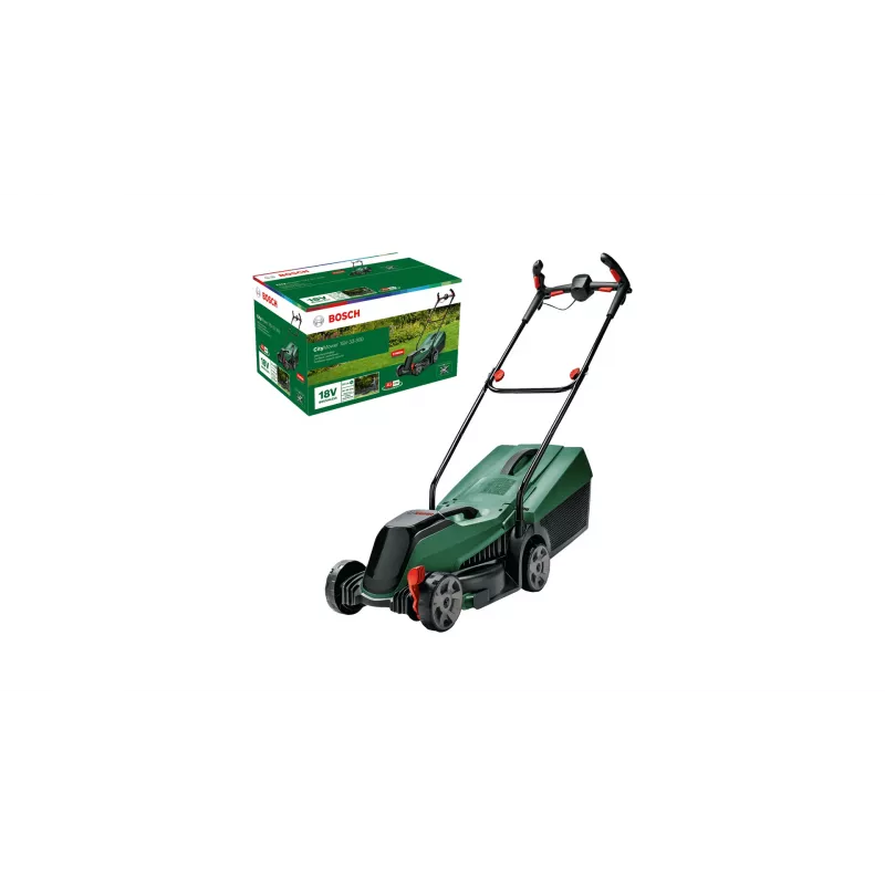 Bosch City Mower 18V-32 stumjamais zāles pļāvējs ar bateriju Melns, Zaļš