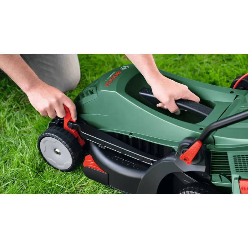 Elektriskais zāles pļāvējs Bosch UniversalRotak 34-405, 1300 W, 34 cm pļaušanas platums