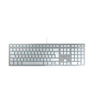 CHERRY KC 6000C FOR MAC tastatūra, universāla, USB, QWERTZ, vācu, sudraba krāsa