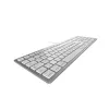CHERRY KC 6000C FOR MAC tastatūra, universāla, USB, QWERTZ, vācu, sudraba krāsa