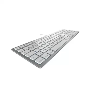 CHERRY KC 6000C FOR MAC tastatūra, universāla, USB, QWERTZ, vācu, sudraba krāsa