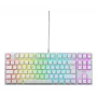 Spēļu tastatūra CHERRY K4V2 TKL USB QWERTZ vācu balta RGB LED