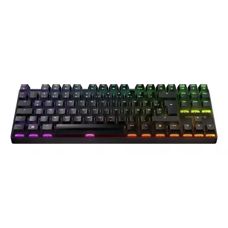 CHERRY MX 8.2 TKL Wireless RGB tastatūra Gaming USB + RF Wireless + Bluetooth QWERTZ Vācu Melna