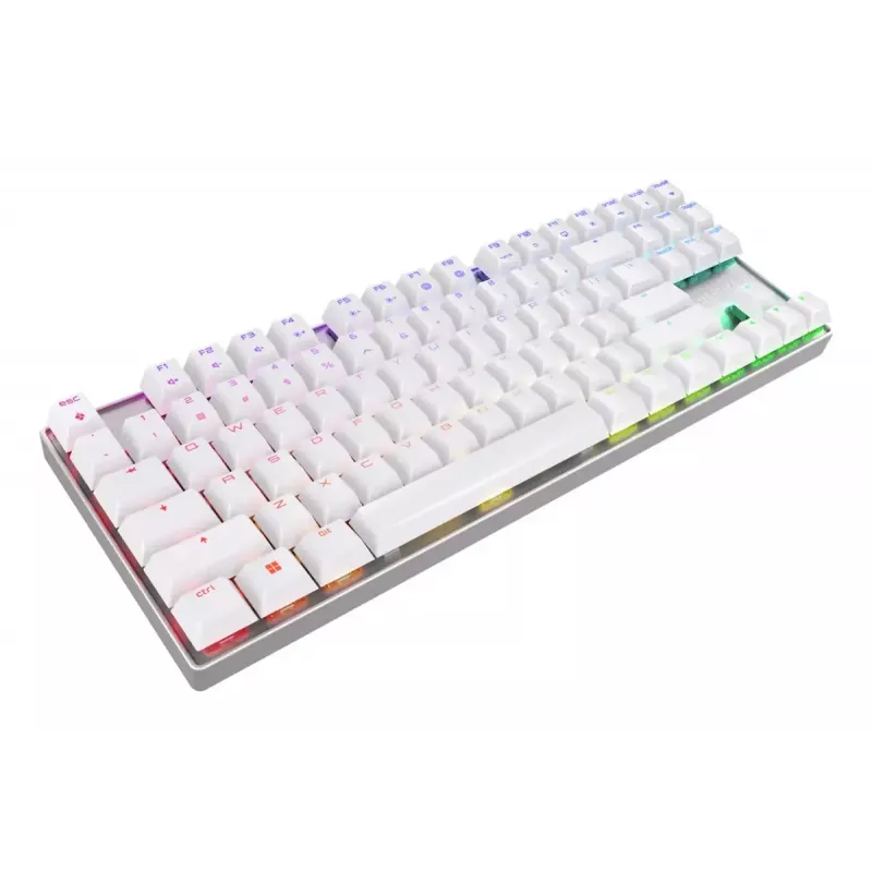 CHERRY MX 8.2 TKL Wireless RGB tastatūra Gaming USB + RF Wireless + Bluetooth QWERTZ Vācu Balta