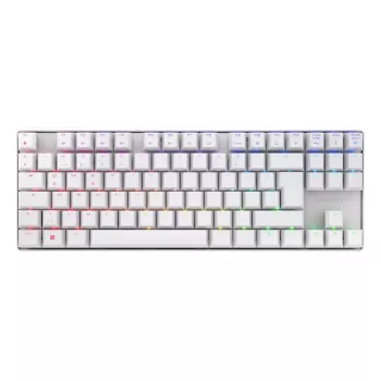 CHERRY MX 8.2 TKL Wireless RGB tastatūra Gaming USB + RF Wireless + Bluetooth QWERTZ Vācu Balta