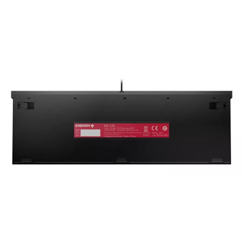 Spēļu tastatūra CHERRY MX 2.0S USB QWERTZ vācu melna mehāniska RGB