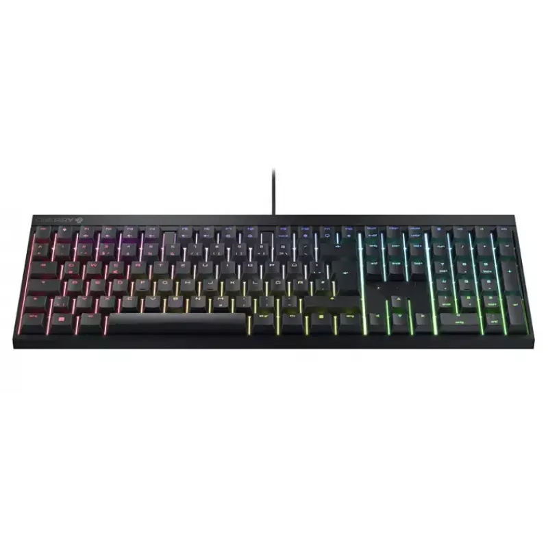 Spēļu tastatūra CHERRY MX 2.0S USB QWERTZ vācu melna mehāniska RGB