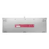 Vadu mehāniskā spēļu klaviatūra Cherry MX 2.0S — Pilnizmēra (100%), QWERTZ vācu izkārtojums, RGB fona apgaismojums, USB, Balta