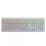 Vadu mehāniskā spēļu klaviatūra Cherry MX 2.0S — Pilnizmēra (100%), QWERTZ vācu izkārtojums, RGB fona apgaismojums, USB, Balta