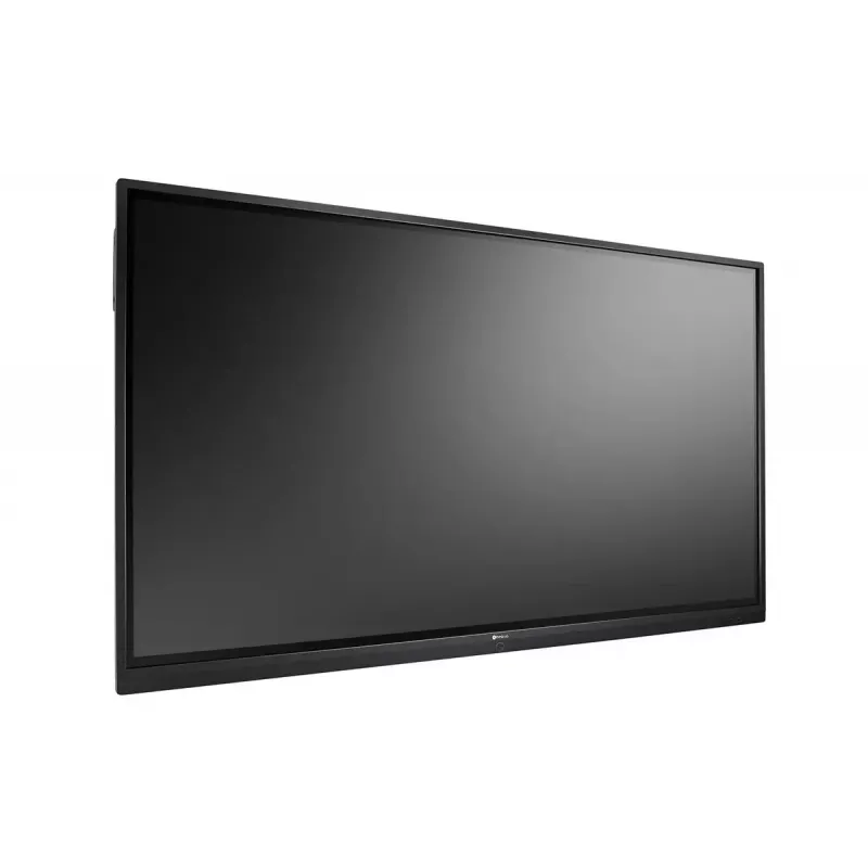 AG Neovo IFP-7502 interaktīvā plakanā paneļa 189,2 cm (74,5 collu) LCD Wi-Fi 350 cd/m² 4K Ultra HD Melns Skārienekrāns Iebūvēts procesors Android 8.0