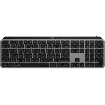 Logitech MX Keys S for Mac tastatūra bezvadu Bluetooth QWERTY alumīnija melna