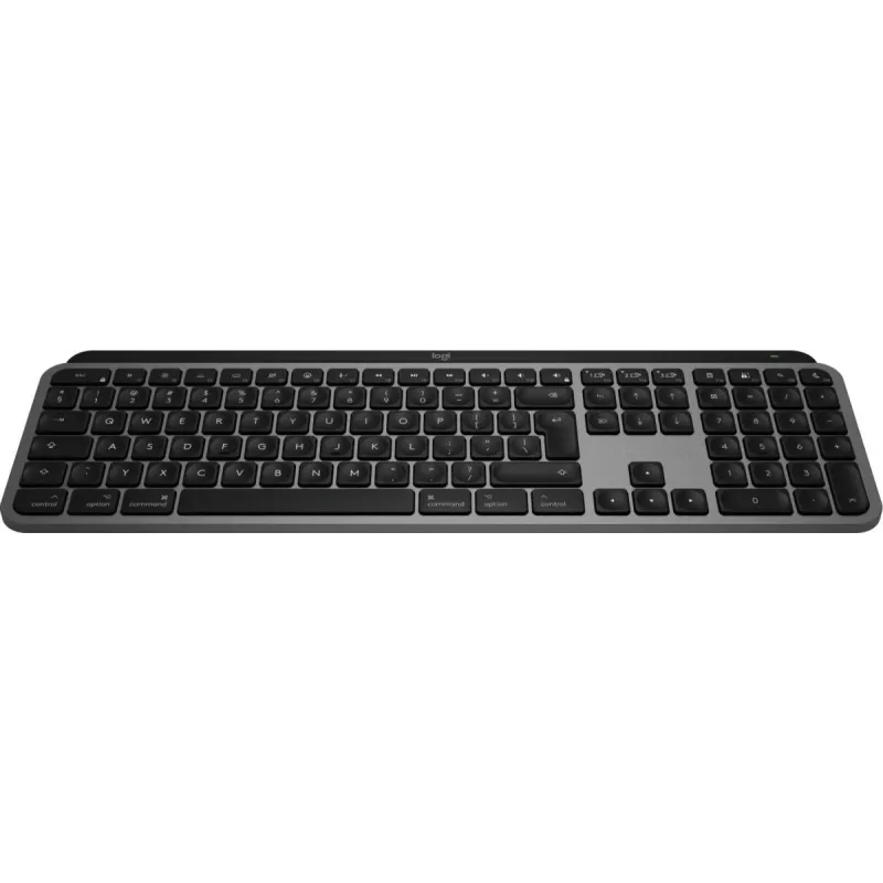 Logitech MX Keys S for Mac tastatūra bezvadu Bluetooth QWERTY alumīnija melna