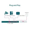 TP-Link 24 portu 10/100 Mb/s + 2 portu gigabitu nevadāms PoE+ komutators