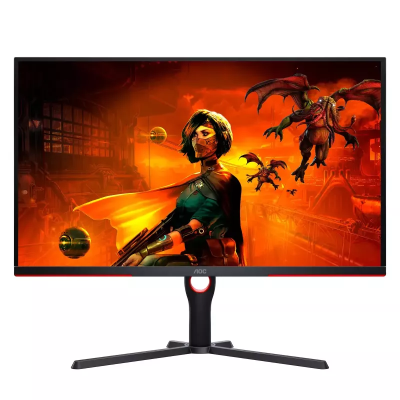 AOC G3 U32G3X/BK datora monitors 80 cm (31,5 collas) 3840 x 2160 pikseļi 4K Ultra HD LED Melns, Sarkans