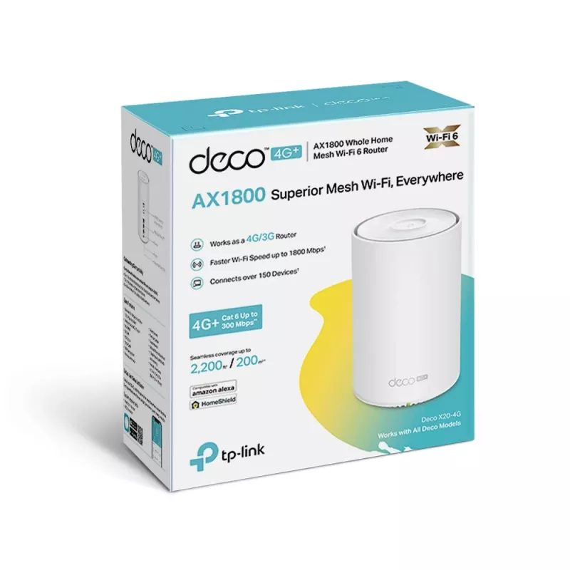 TP-Link 4G+ AX1800 visas mājas Mesh WiFi 6 tīkla vārteja