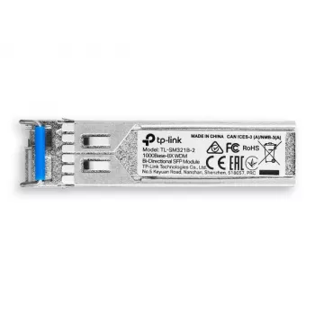 TP-Link Gigabit Single-Mode WDM Bi-Directional SFP Module, Fiber optic, 1250 Mbit/s, SFP, LC, 9/125 µm, BX