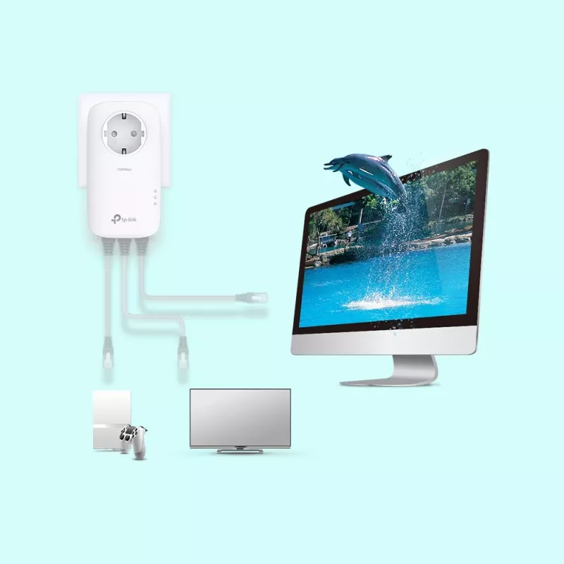 TP-Link TL-PA8033P KIT PowerLine tīkla adapteris 1300 Mbit/s Ethernet LAN Balts 2 gab.