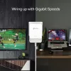 TP-Link G.hn1200 Powerline Kit, 607 Mbit/s, Gigabit Ethernet, 10,100,1000 Mbit/s, HomePlug AV2, 300 m, balta