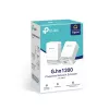 TP-Link G.hn1200 Powerline Kit, 607 Mbit/s, Gigabit Ethernet, 10,100,1000 Mbit/s, HomePlug AV2, 300 m, balta