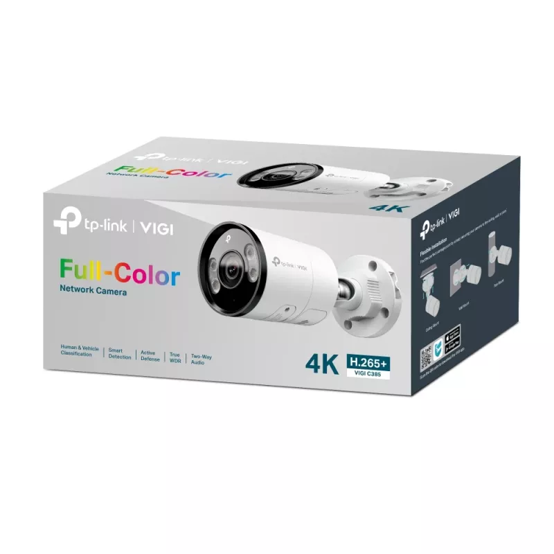 TP-Link VIGI C385 Bullet IP drošības kamera Āra 3840 x 2160 pikseļi Siena