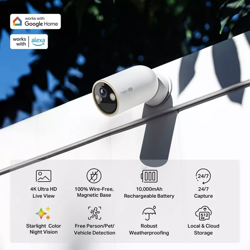 IP drošības kamera TP-Link Tapo C460 3840 x 2160 pikseļi