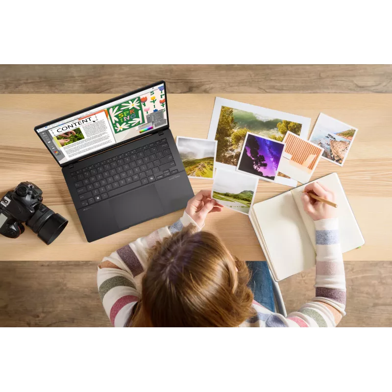 ASUS Vivobook S14 OLED S5406SA-QD151W Copilot+ PC Intel Core Ultra 7 256V klēpjdators 35,6 cm (14 collu) WUXGA 16 GB LPDDR5x-SDRAM 1 TB SSD Wi-Fi 7 (802.11be) Windows 11 Home melns