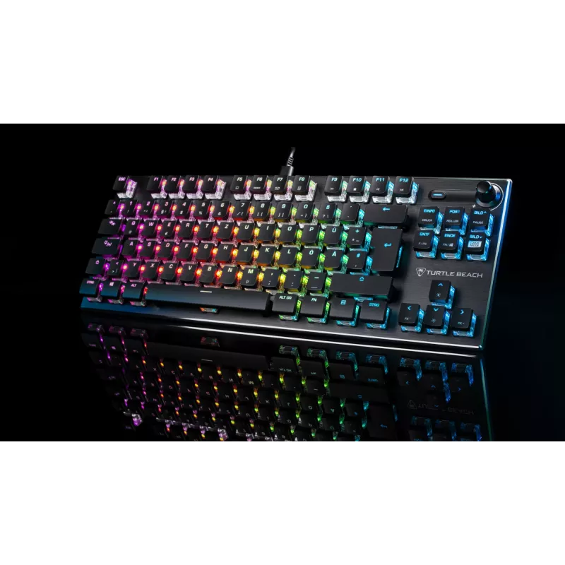 Turtle Beach Vulcan TKL tastatūra Spēlēm USB QWERTZ Vācu Melns